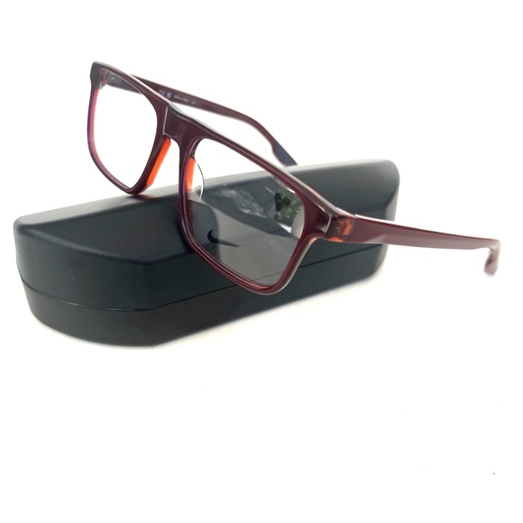New NIKE Frames Burgundy Acetate Plastic Unisex 7161 612 54 18 145 Eyeglasses - Picture 1 of 9